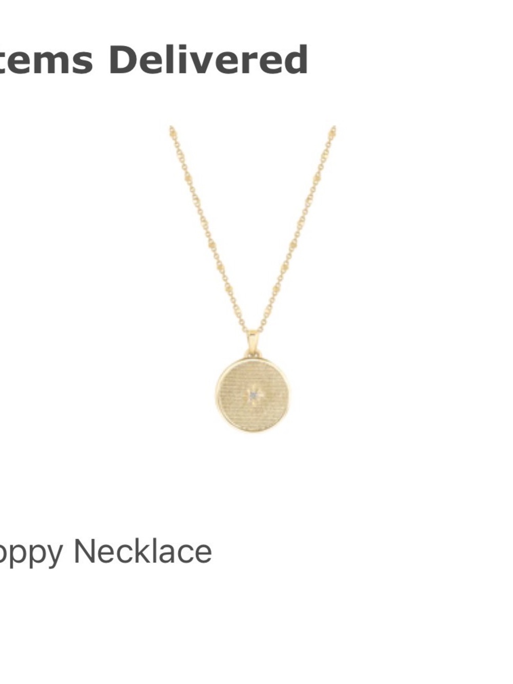 Delicate Gold Disc Pendant Necklace for Women